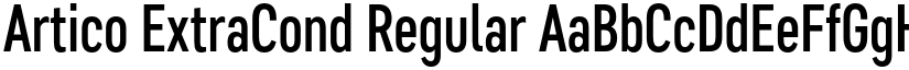 Artico ExtraCond Regular font