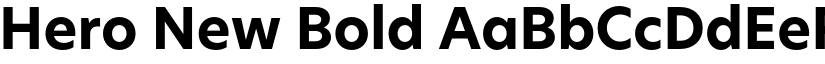 Hero New Bold font