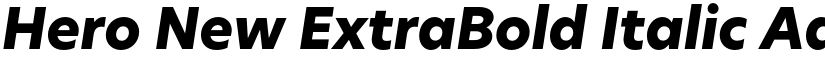 Hero New ExtraBold Italic font