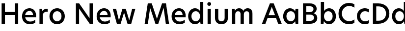 Hero New Medium font