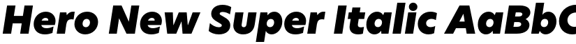 Hero New Super Italic font