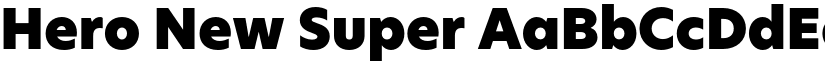 Hero New Super font