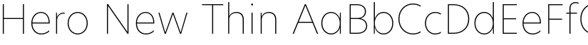 Hero New Thin font