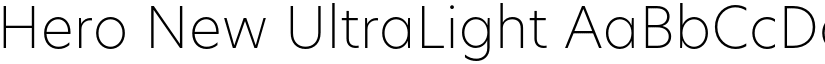 Hero New UltraLight font