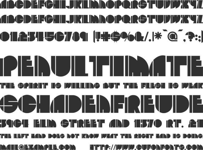 Zoot Allures font preview