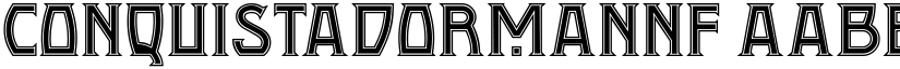 Conquistadorman NF font download