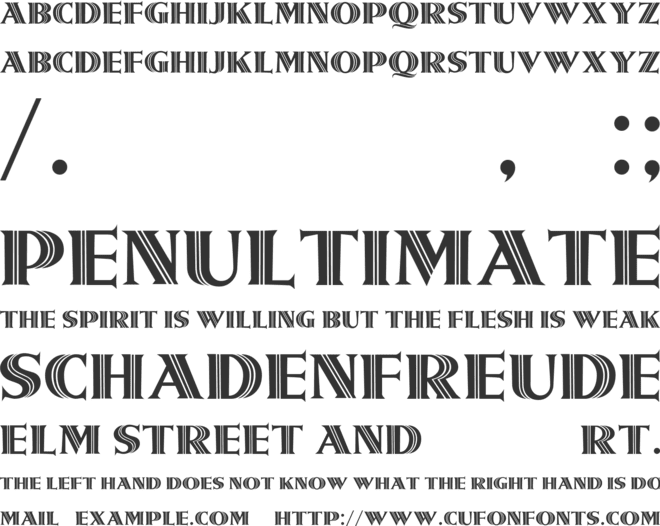 Metroliner font preview