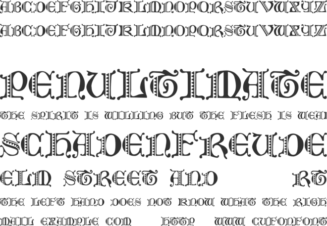 Folks PS font preview