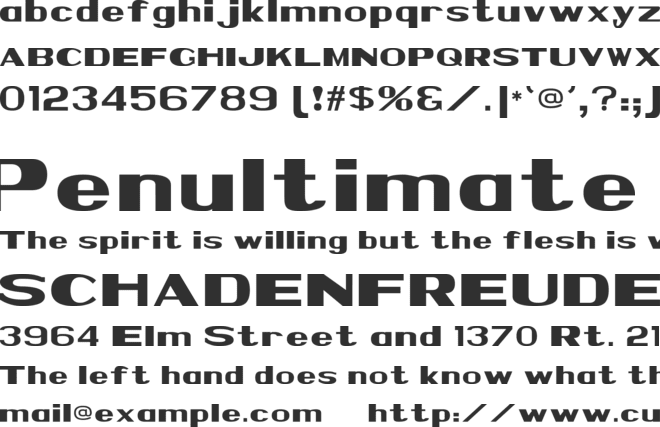NPS 1935 font preview