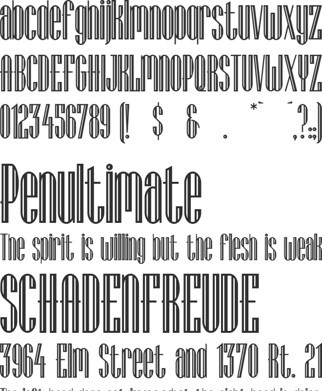 Lagniappe Inline font preview