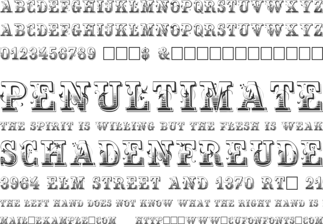 Max Initiale font preview