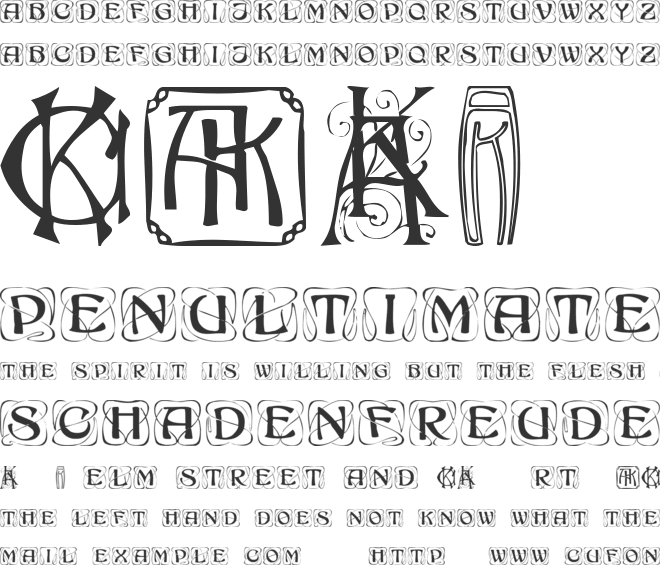 Konanur font preview