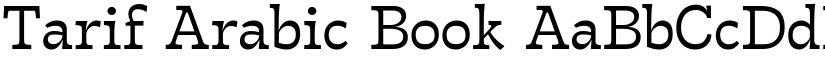 Tarif Arabic Book font