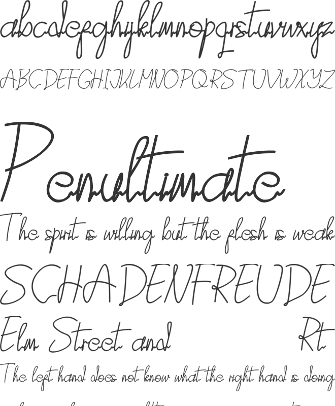 Attasey font preview