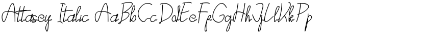 Attasey Italic font