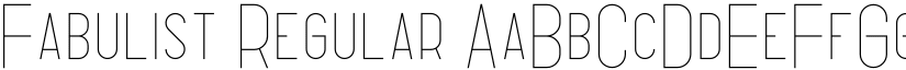 Fabulist Regular font