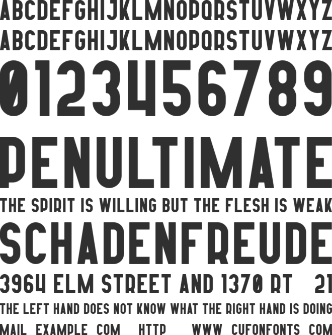 Afterclap font preview