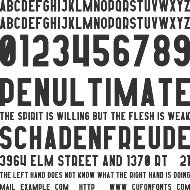 Afterclap font preview