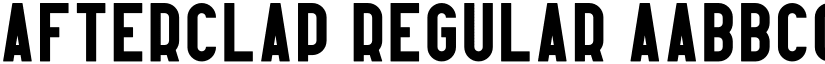 Afterclap Regular font