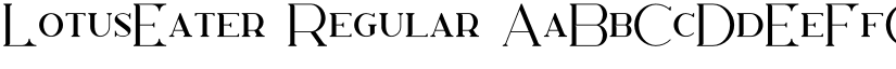 LotusEater Regular font