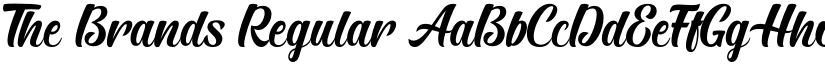The Brands Regular font