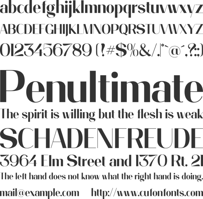 Prague font preview