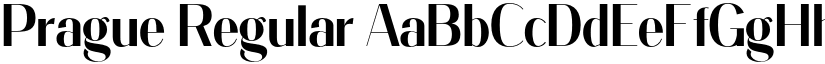 Prague Regular font