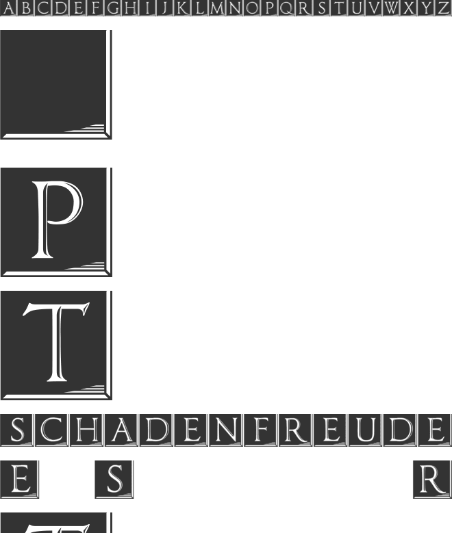 Imperator Plaque font preview