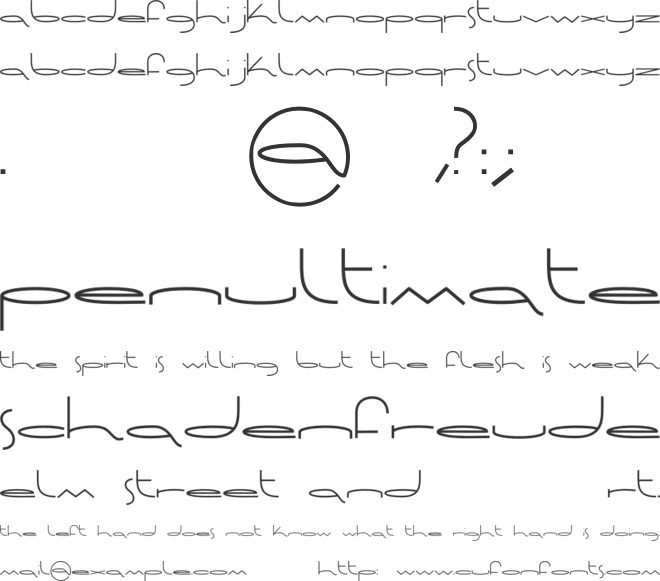 Astralica font preview