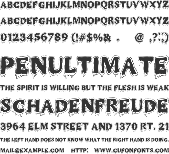 MR.MONSTAR font preview