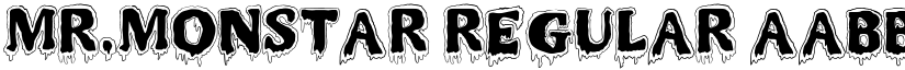 MR.MONSTAR Regular font