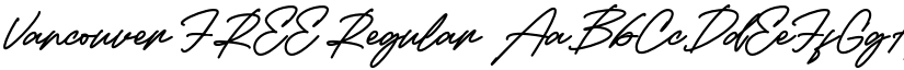 Vancouver FREE Regular font