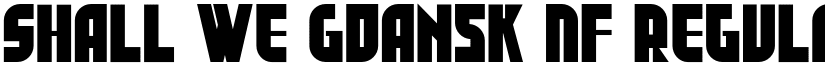Shall We Gdansk NF Regular font