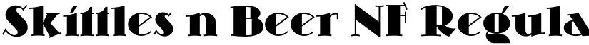 Skittles n Beer NF Regular font