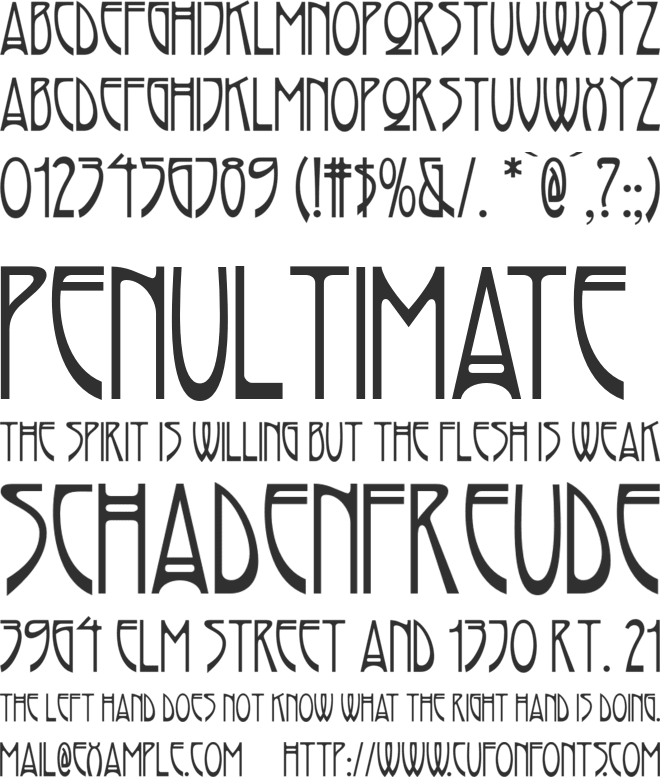 Rivanna NF font preview