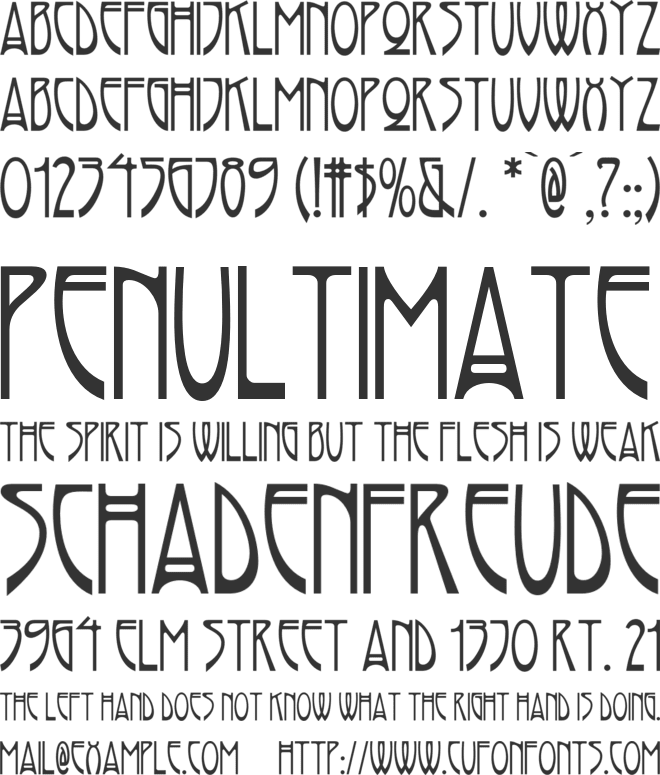 Rivanna NF font preview
