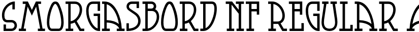Smorgasbord NF Regular font
