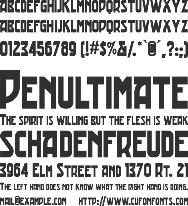 Trading Post NF font preview