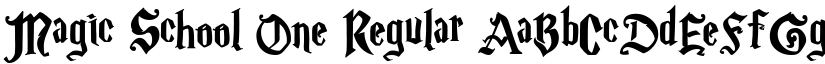 Magic School One Regular font