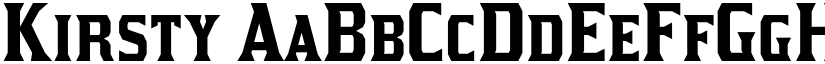 Kirsty font