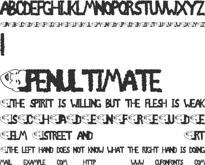 Chlod font preview