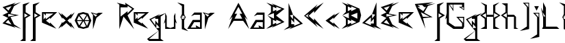 Effexor Regular font