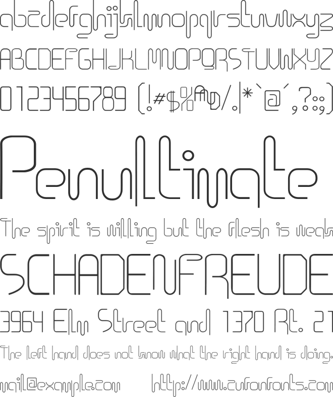 Icklips font preview