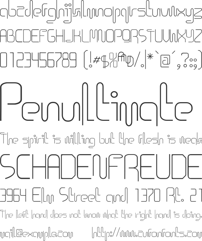Icklips font preview