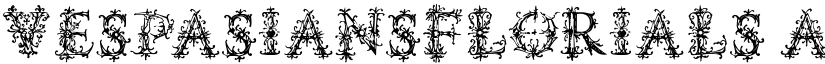 VespasiansFlorials font