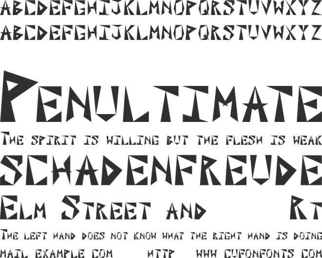 Paxil Initials font preview