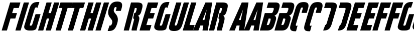 FightThis Regular font