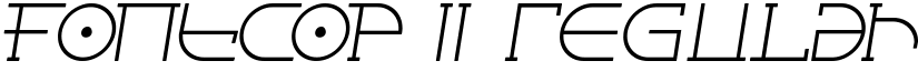 Fontcop II Regular font