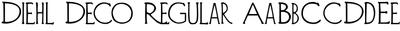 Diehl Deco Regular font