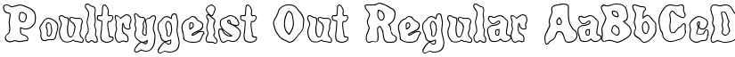 Poultrygeist Out Regular font